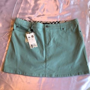 New Burberry Denim Mini Skirt